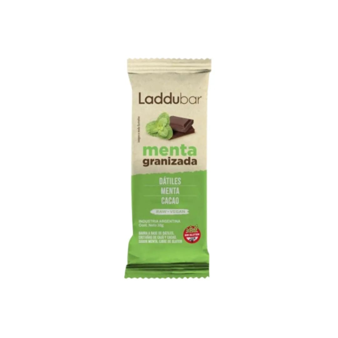 LADDU BAR - Barra Datiles Menta Granizada 30g x 12u