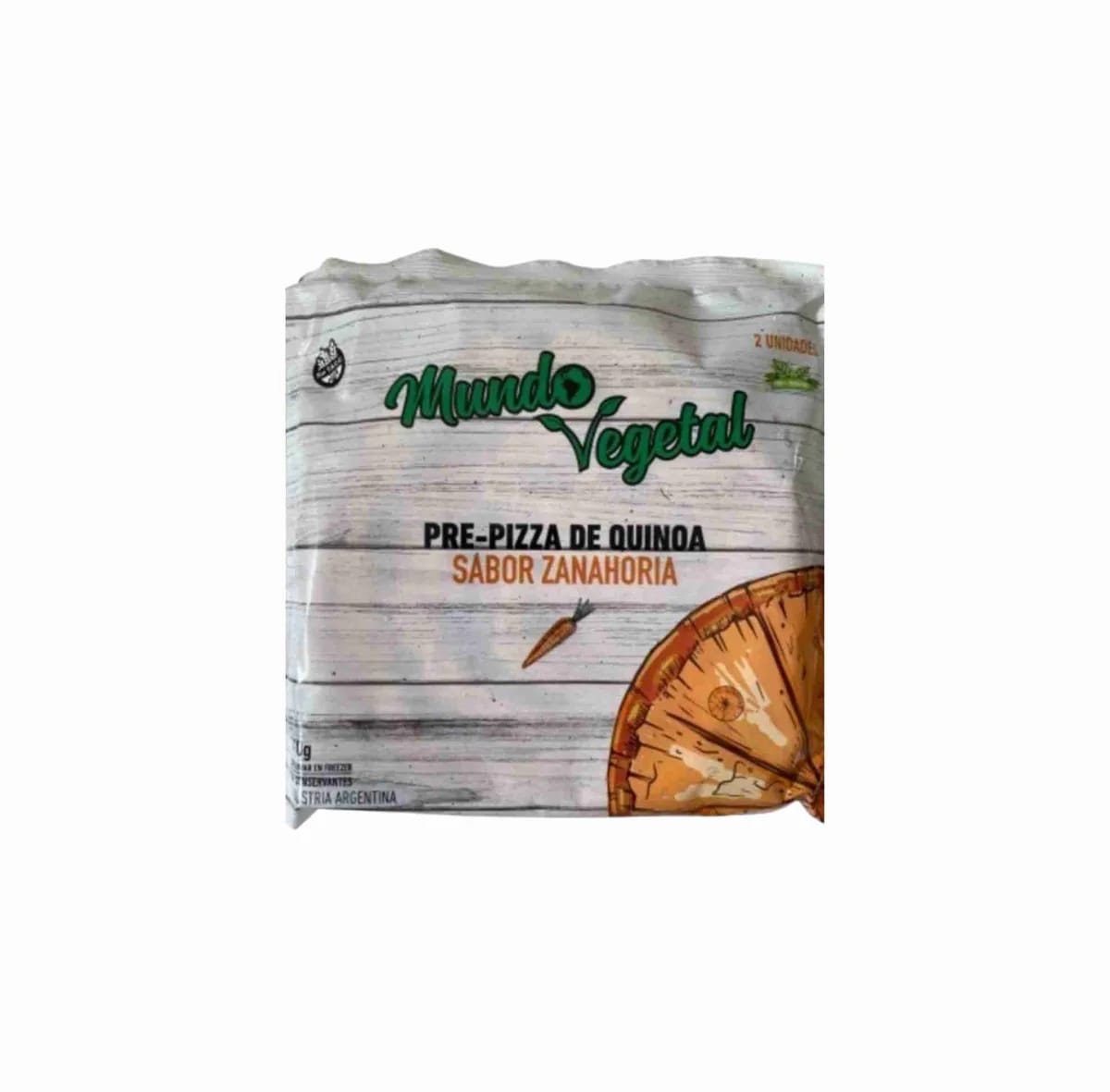 MUNDO VEGETAL - Prepizza QUINOA ZANAHORIA x 2u 300g