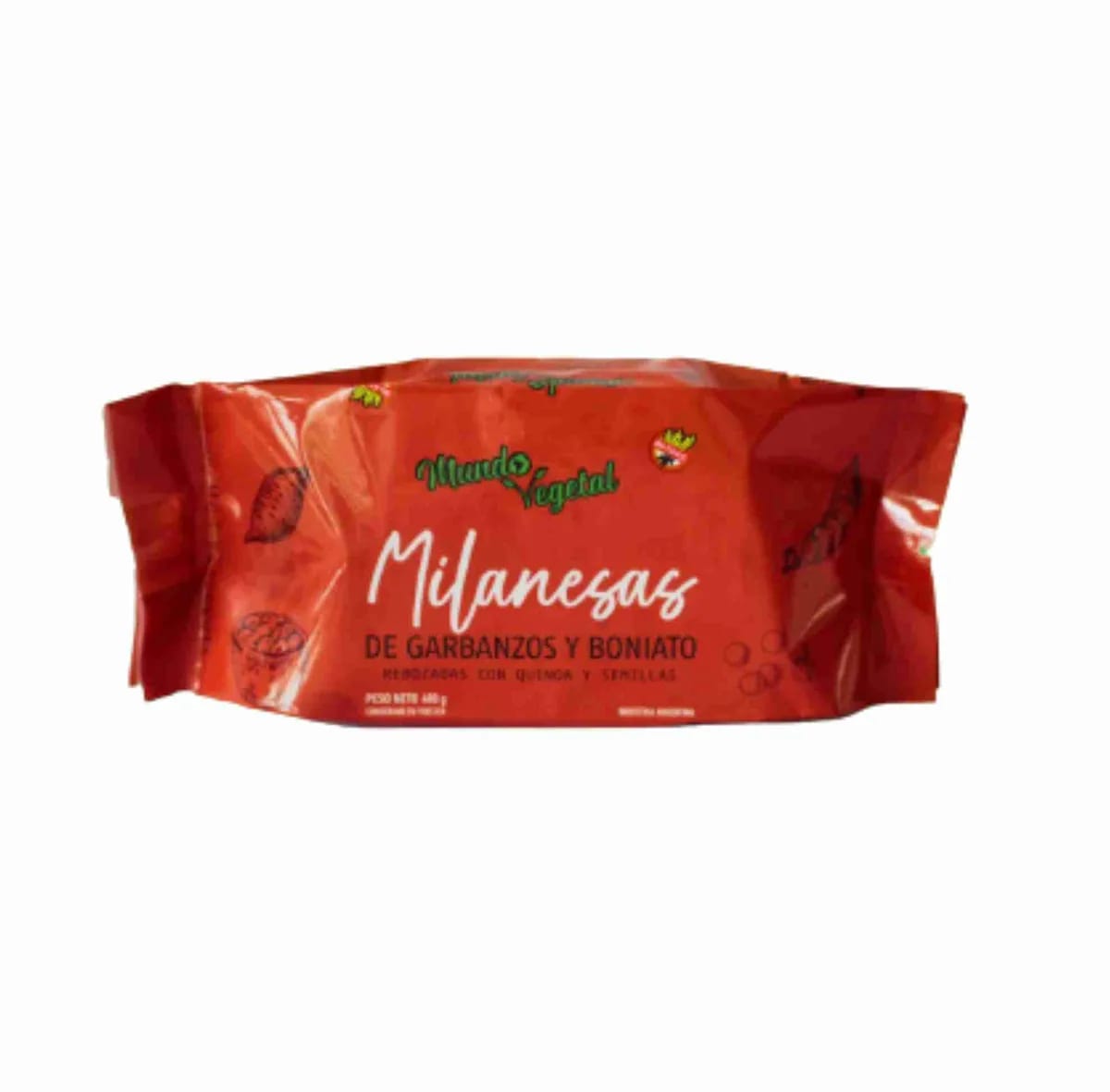 MUNDO VEGETAL - Milanesas GARBANZO Y BONIATO x 4u 400gr
