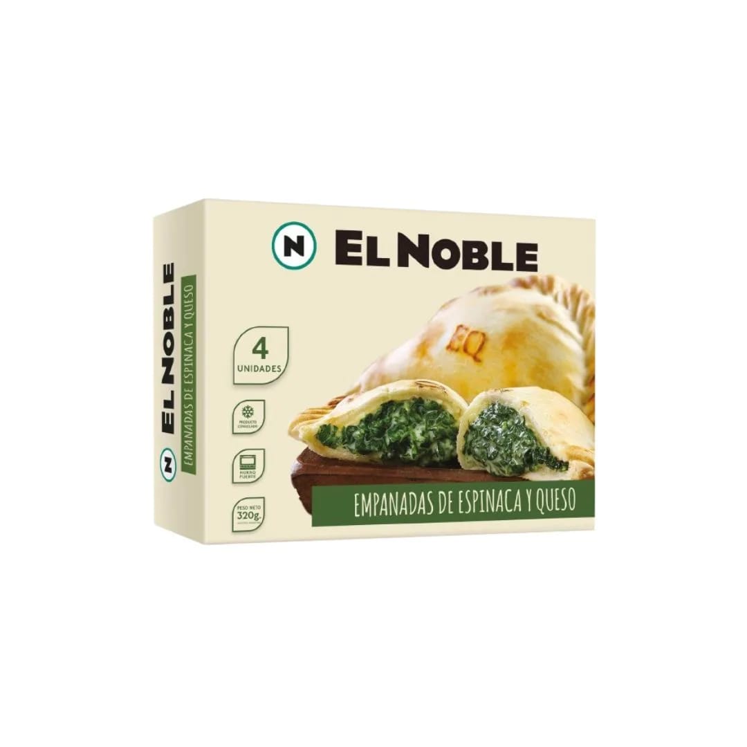 EL NOBLE - Empanadas Espinaca y Queso 4 unid x 320Grs.