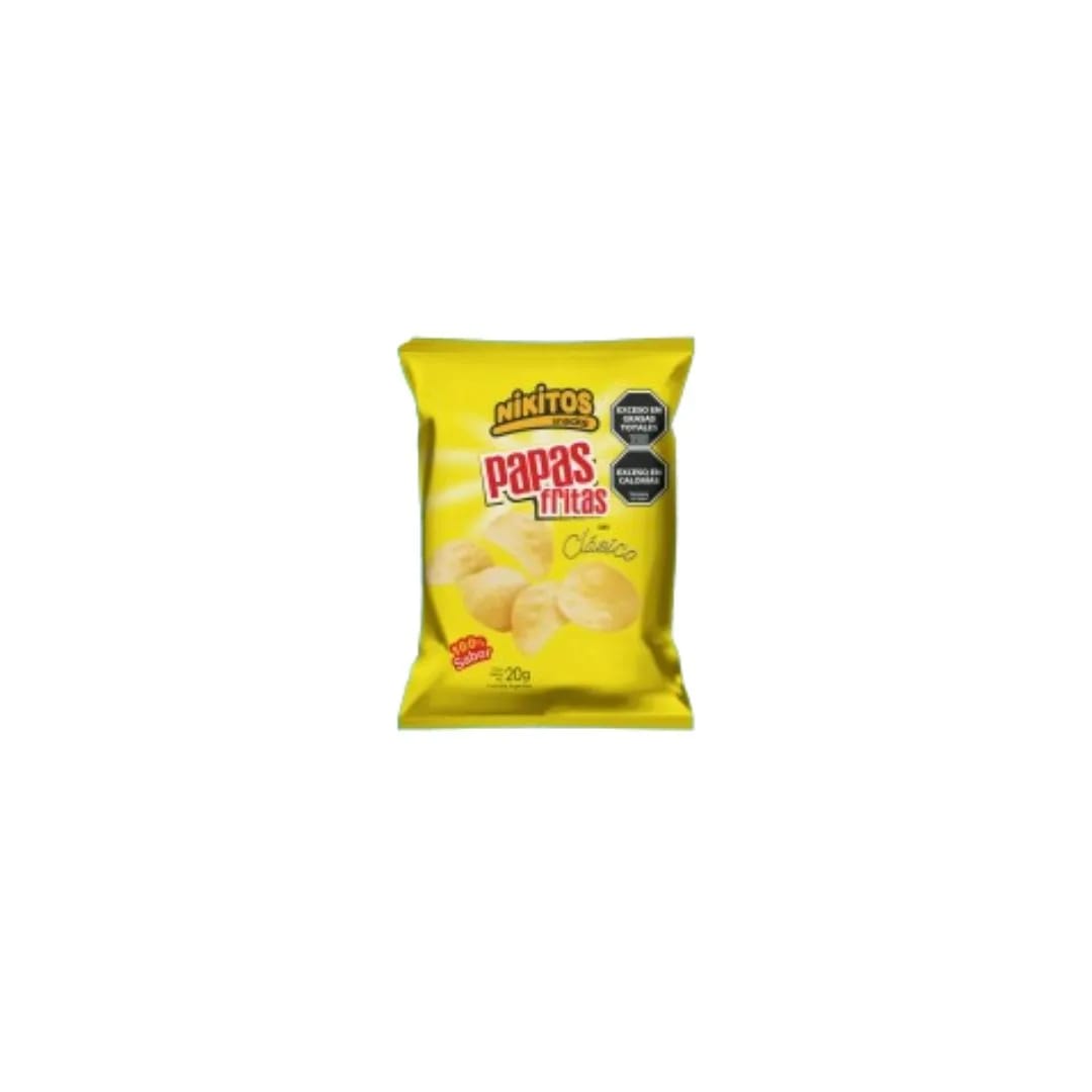 NIKITOS - Papas Fritas Corte Clasico 20gr Tira 15u x 5