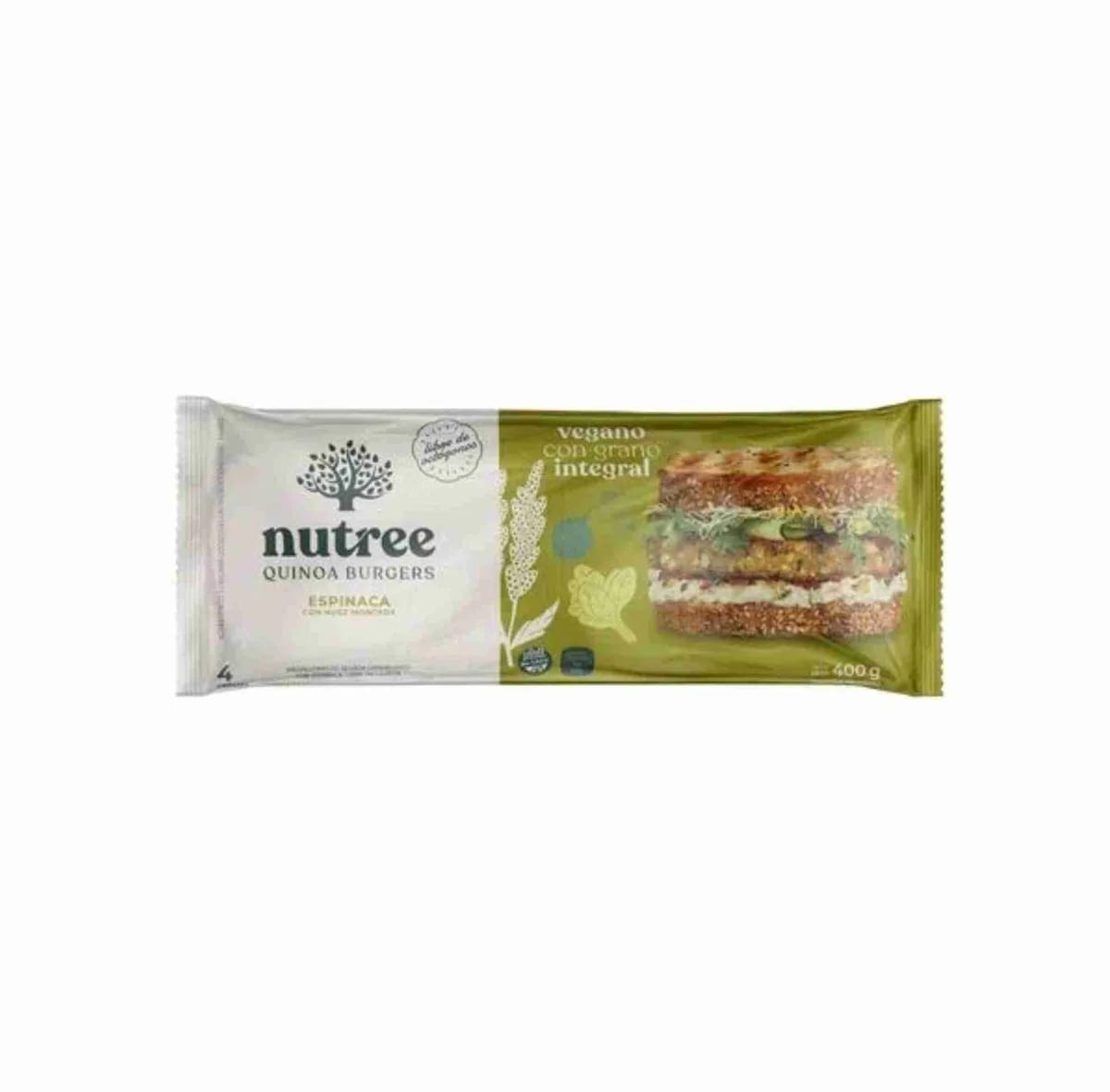 NUTREE - Medalllon de Quinoa ESPINACA x 4u