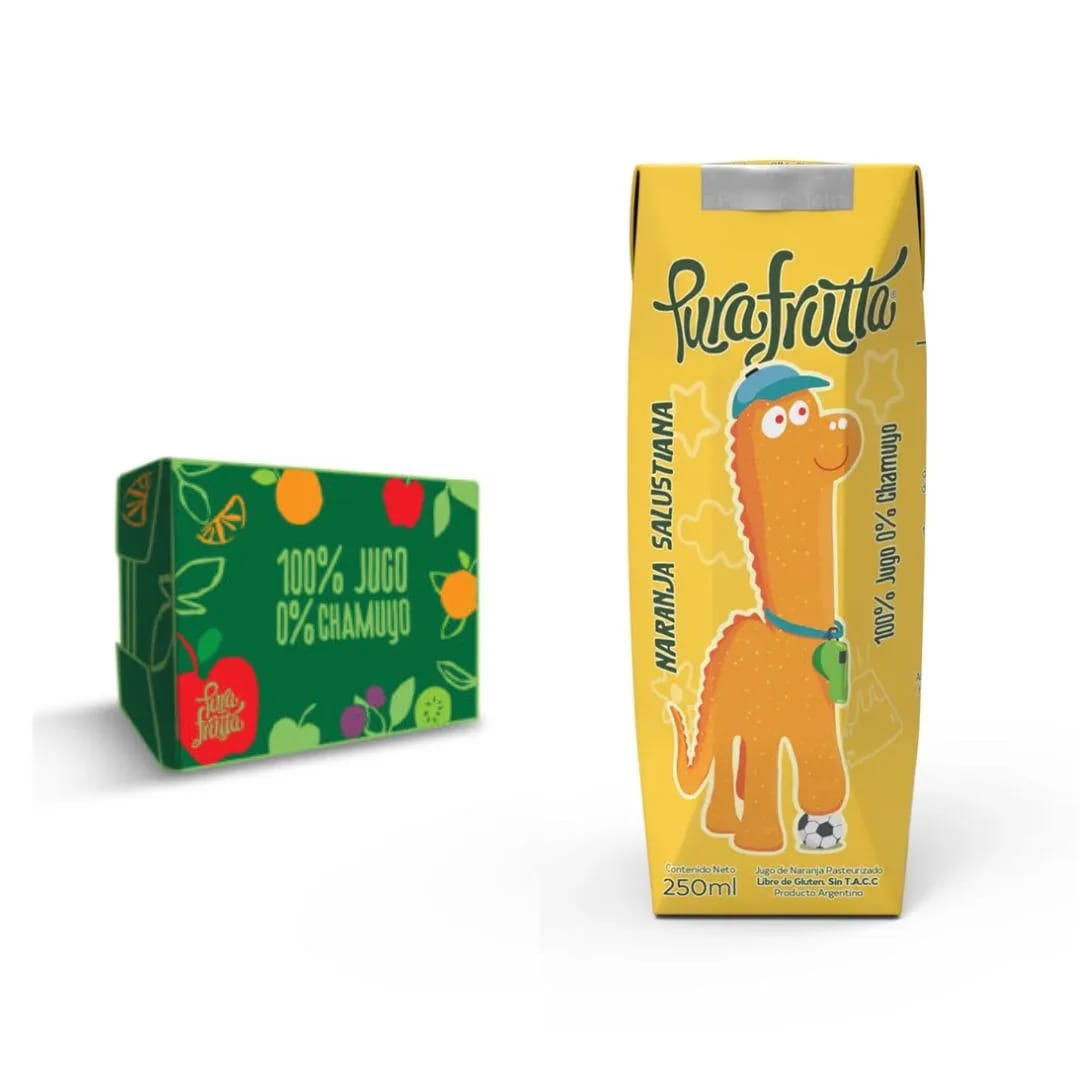 PURA FRUTTA - Jugo de Naranja Kids 250ml. x 9 UNIDADES
