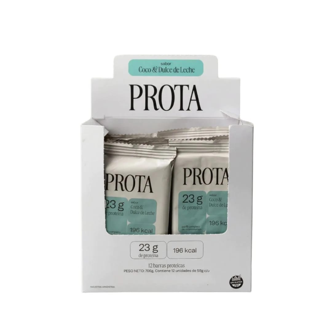 PROTA - Barritas Proteicas COCO & DULCE DE LECHE 12un.