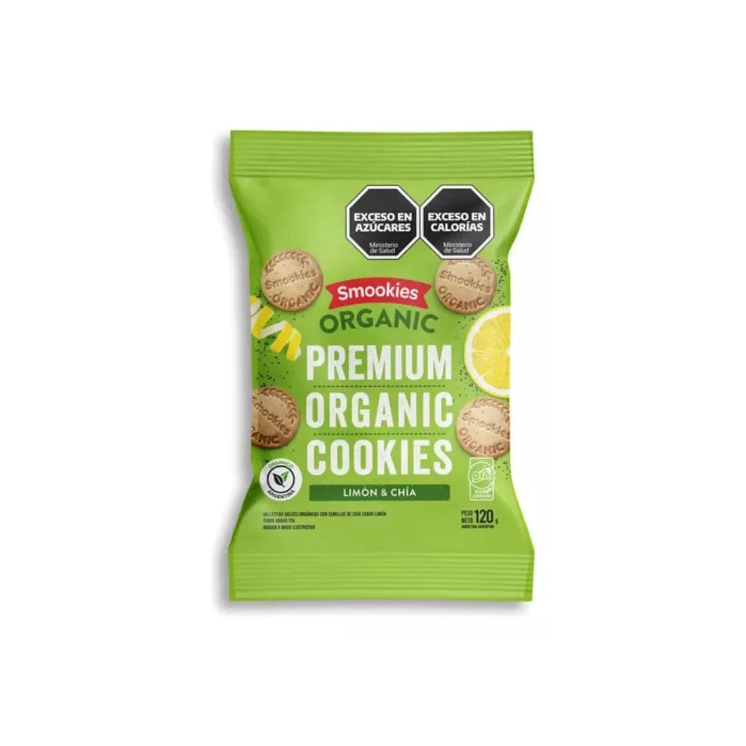 SMOOKIES - Galletitas Premium de Limon y Chia 120gr