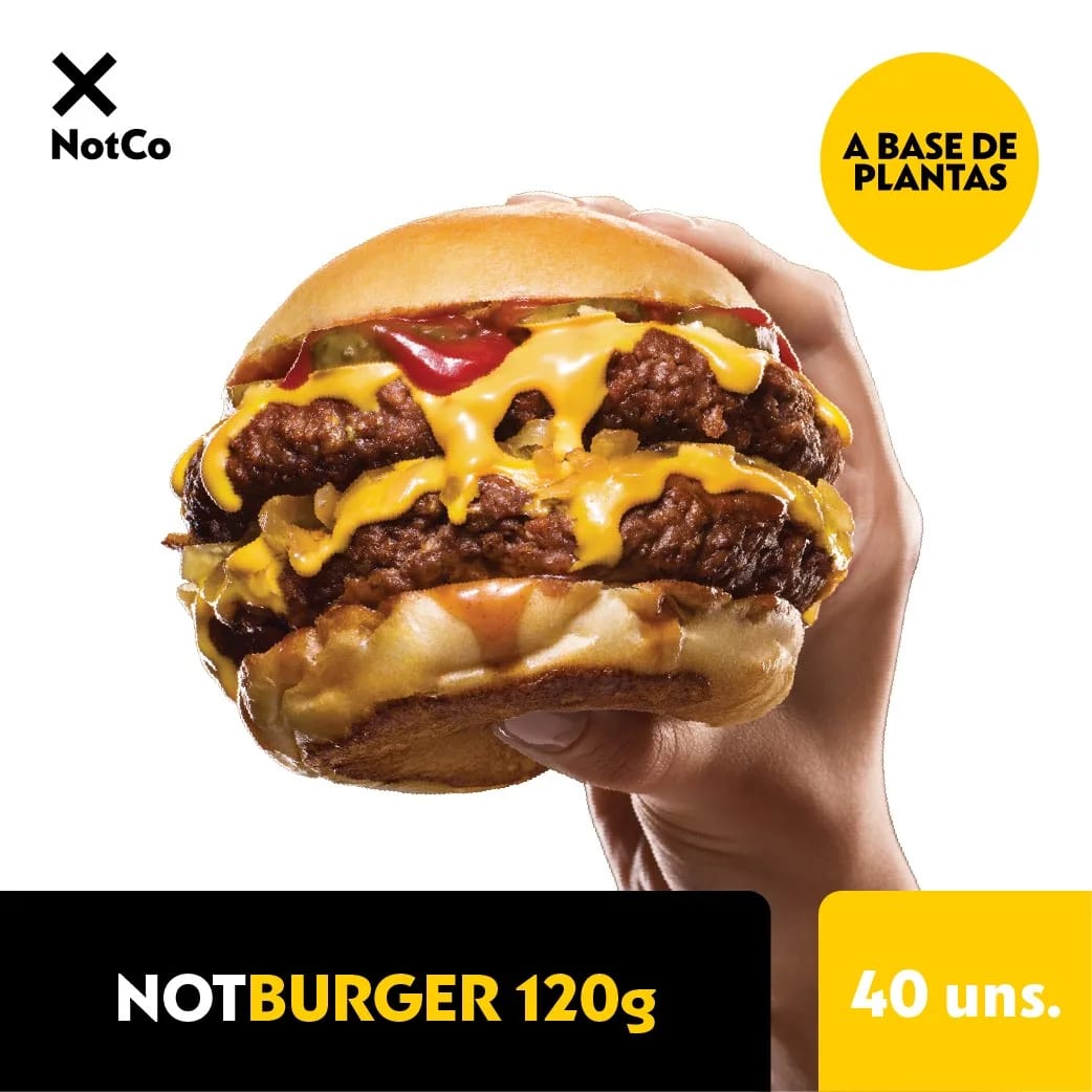 NOTCO - NOT BURGER ARVEJA FS XL 120gr x 42u 5.04kg