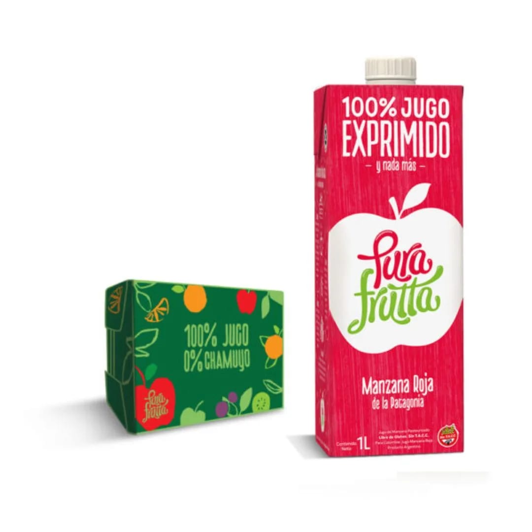PURA FRUTTA - Jugo Manzana Roja 1 lt