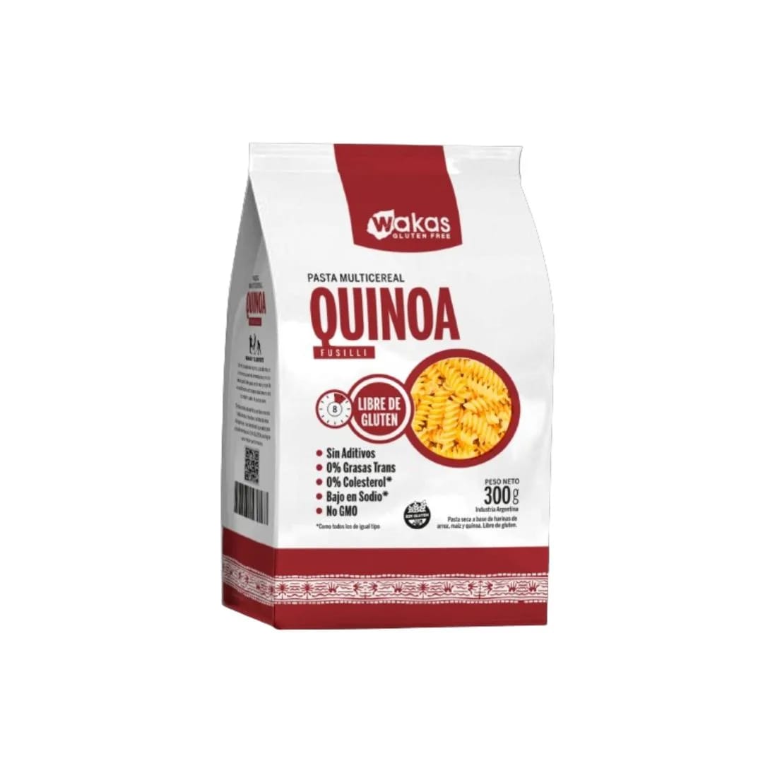 WAKAS - Fusilli Multicereal con QUINOA 300gr