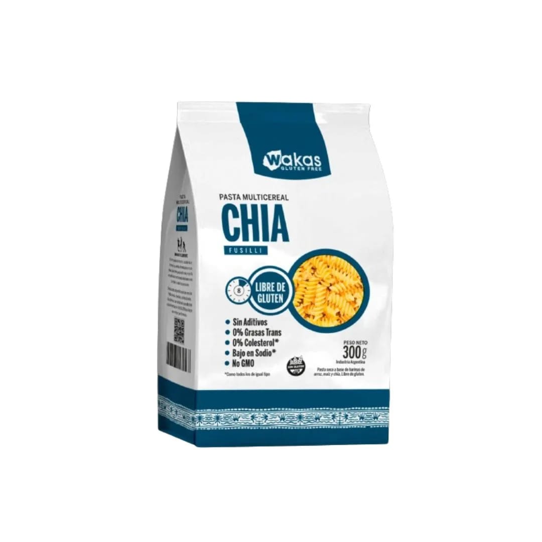 WAKAS - Fusilli Multicereal con CHIA 300gr