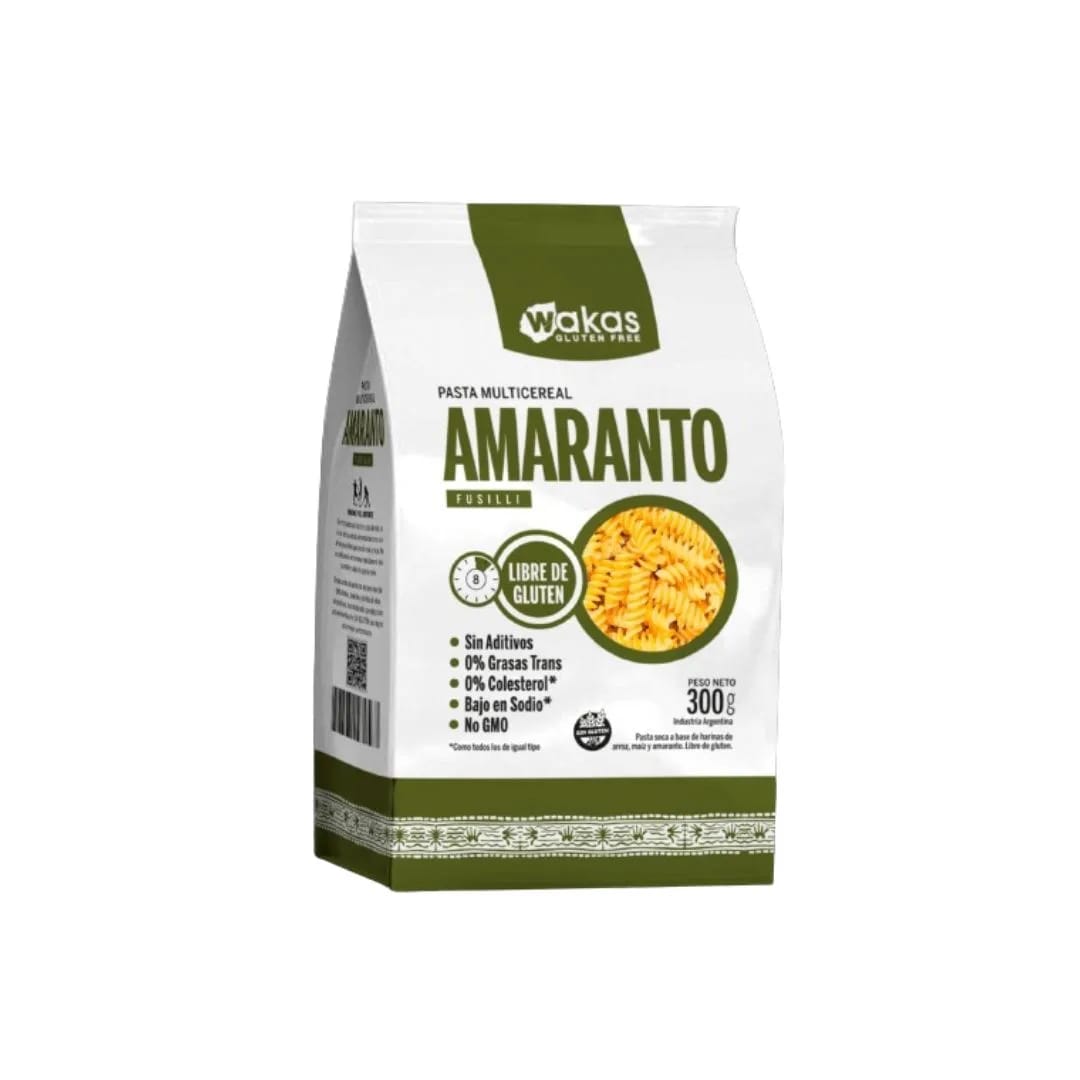WAKAS - Fusilli Multicereal con AMARANTO 300gr
