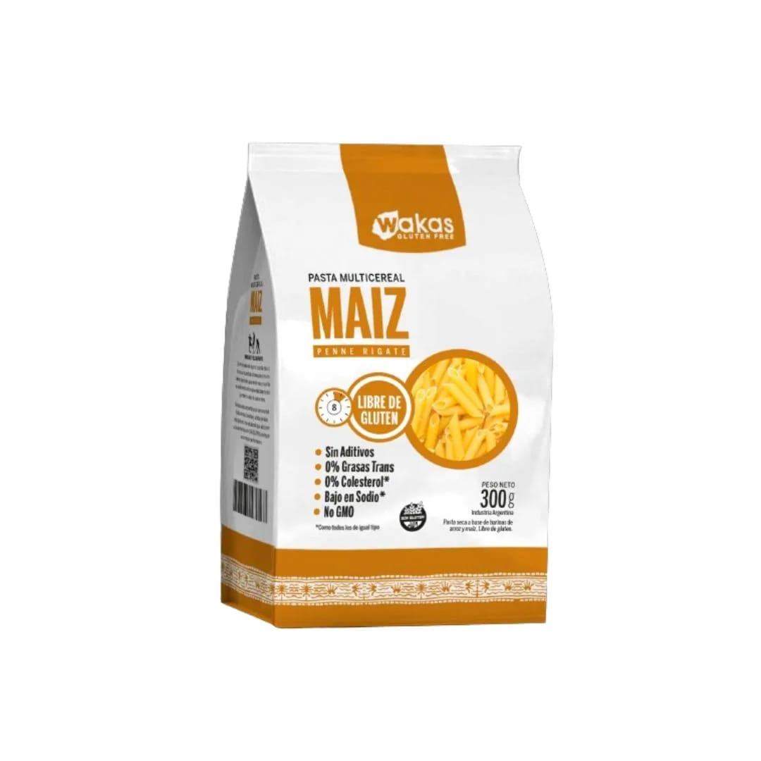WAKAS - Fusilli Multicereal con MAIZ 300gr