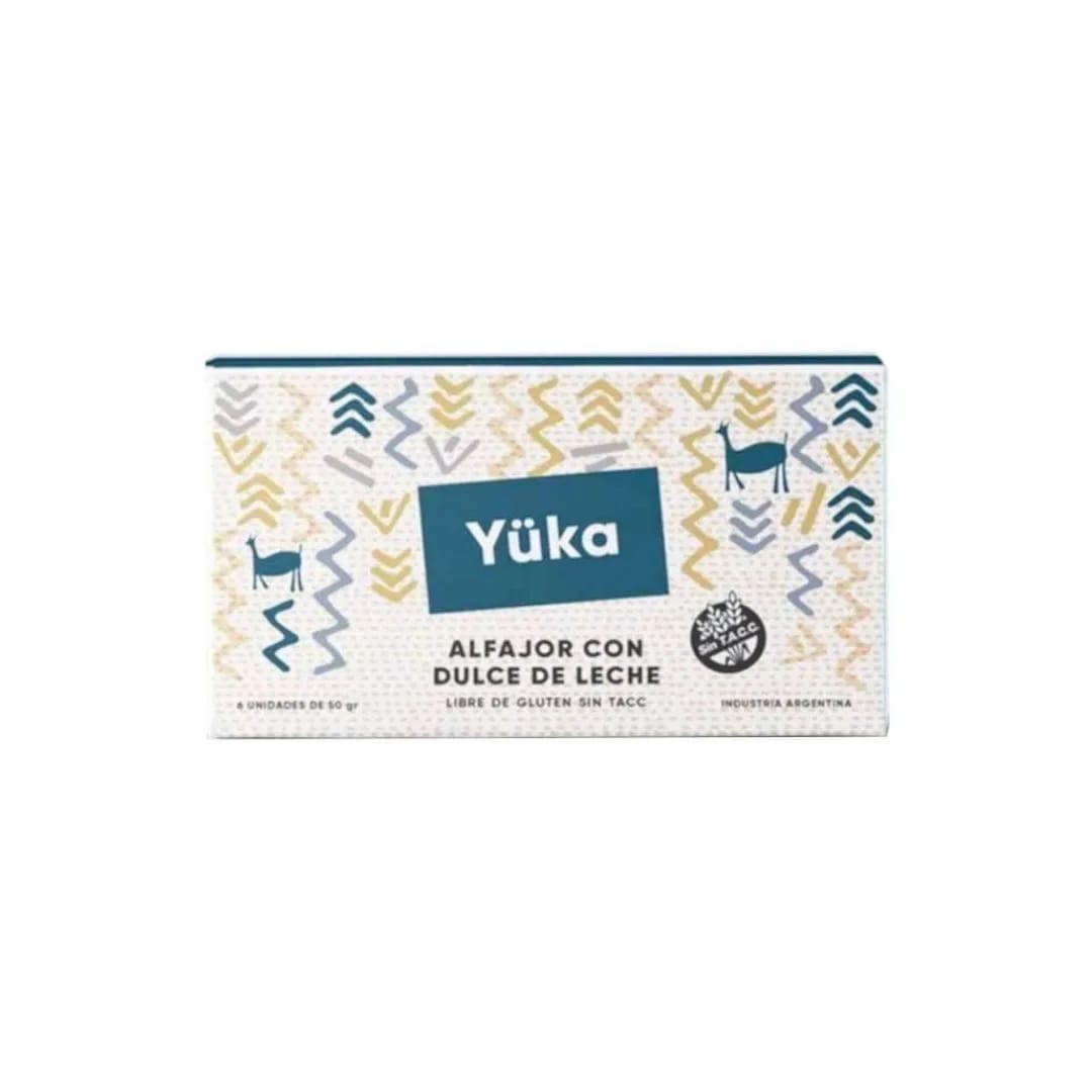 YUKA - Alfajores de Dulce de Leche S/Tacc x 6un